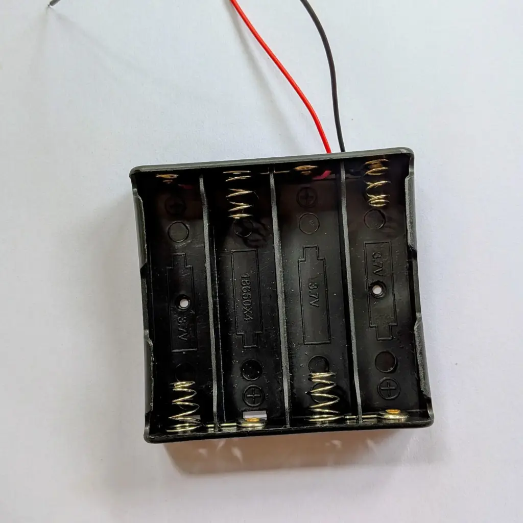 18650 Battery Holder - 4 Cell (Series Connection)